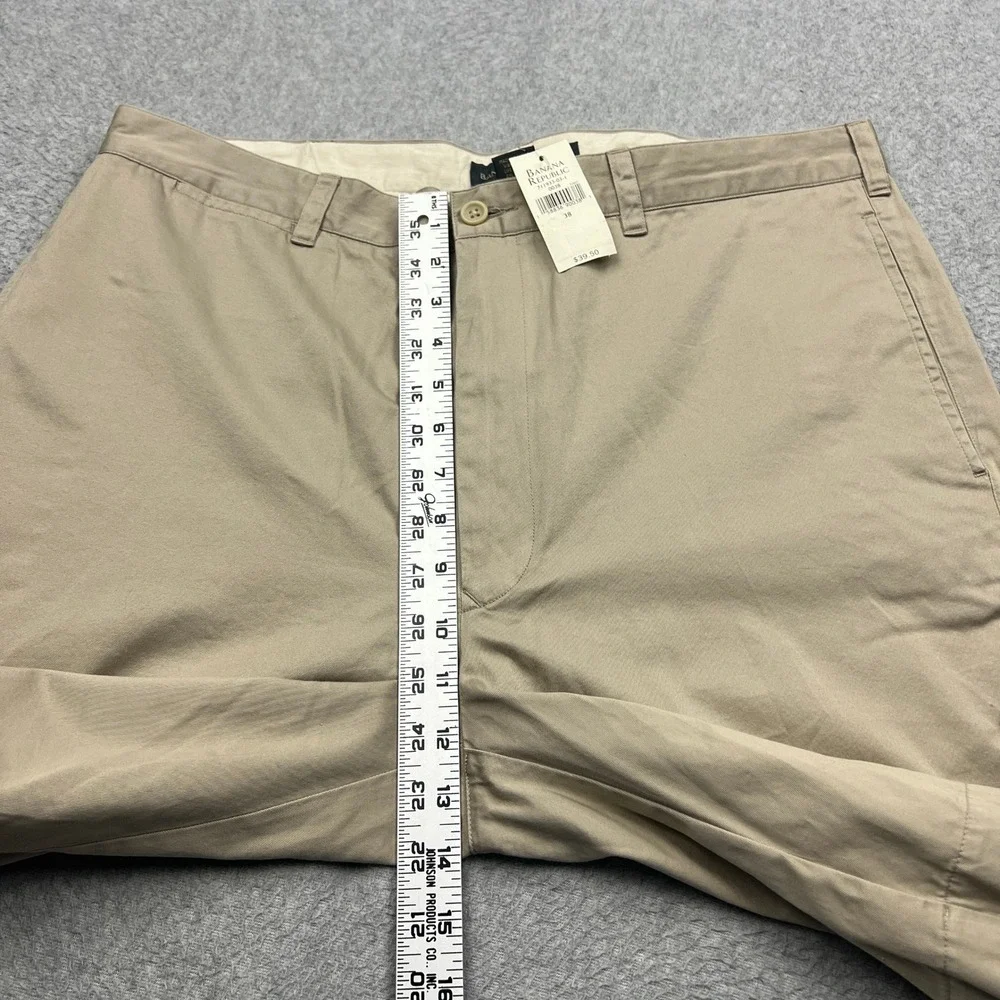 NEW Banana Republic Chino Shorts Men's 38 Khaki Twill 9